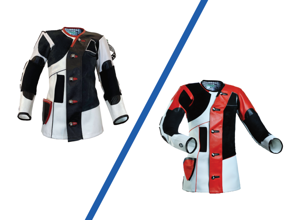 Das Bild zeigt die Jacken des Modells Capapie Top Line NSG und Capi Square.