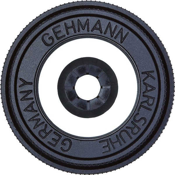 Gehmann Kompakt Iris-Ringkorn in Glas. freistehend