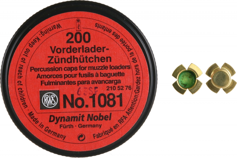 RWS Zündhütchen SINOXID 1081 - Vorderlader
