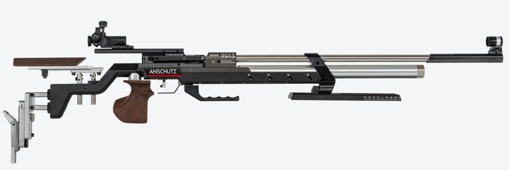 Anschütz Air Rifle mod. 9015 BLACK ALU Universal