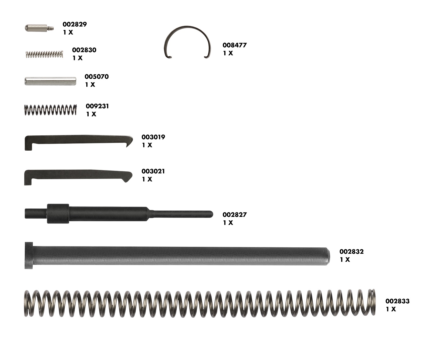 Anschütz Spare part set for bolt service Match64