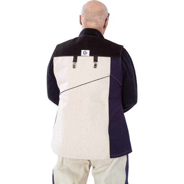 Alternative view of Gehmann leather and canvas jacket mod. "SENIOR"