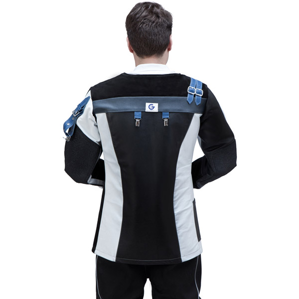 Alternative view of Gehmann leather and canvas jacket mod. "COMFORT"