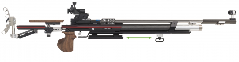 Alternative view of Anschütz ONE 3P foreend stock
