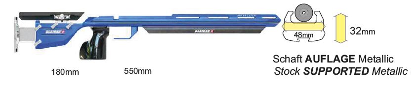 Bleiker Small Bore Stock mod. Supported Metallic