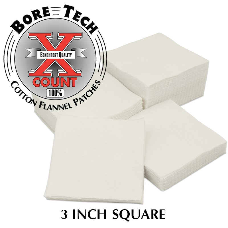Bore Tech Baumwollpatch 3" für 12 / 20 GA / Tube