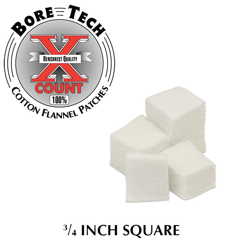 Bore Tech Baumwollpatch 3/4" für .17 CAL